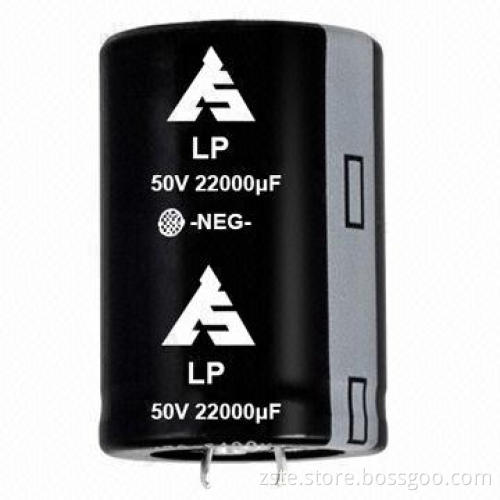 Snap-in Aluminum Electrolytic Capacitor for Welding Machine Use, LP, 50V, 22000uf, 2000h